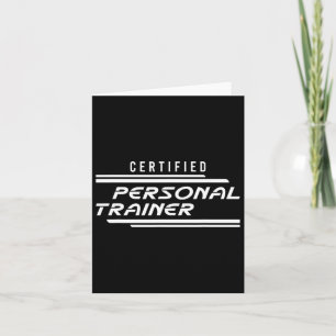 Certified Personal Trainer Fitness Instructor Gym  Card
