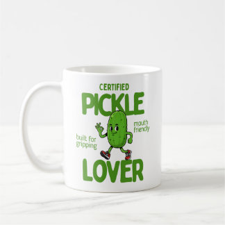 Certified Pickle Lover Funny Foodie Coffee Coffee Mug