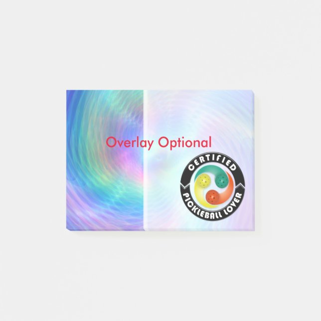Certified Pickleball Lover 1 Image Options Post-it Notes (Front)