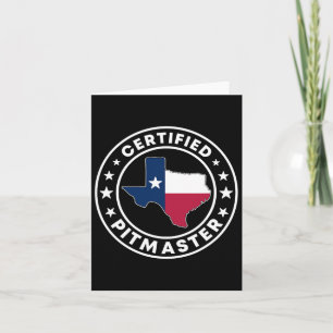 Certified Pitmaster Texan Bbq Grilling Texas Byrbe Card