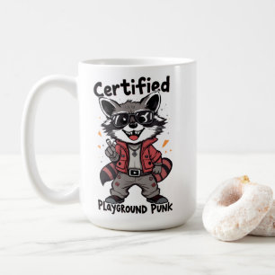 Certified Playground Punk Cool Racoon Sunglasses  Coffee Mug