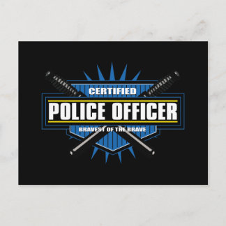 Certified Police Officer Postcard
