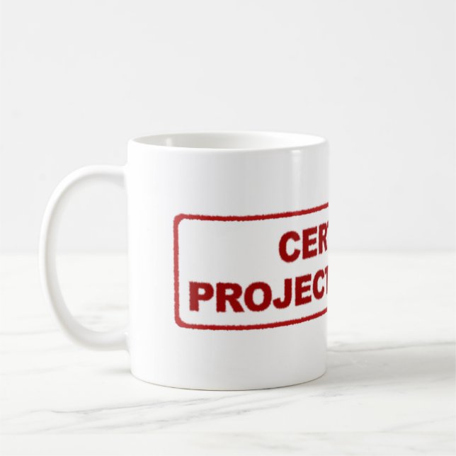 Certified Project Manager Coffee Mug (Left)