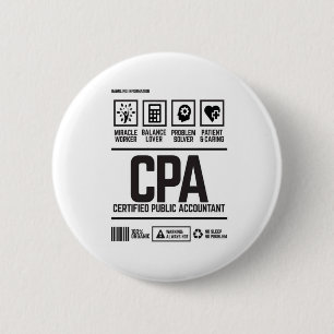 certified public accountant-CPA 6 Cm Round Badge