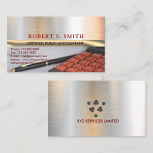 Certified Public Accountant CPA Calculator image Business Card