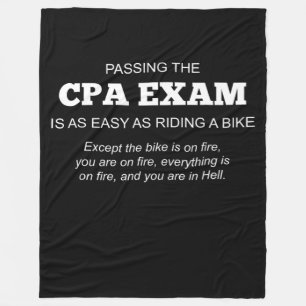 Certified Public Accountant CPA Exam Gift Fleece Blanket