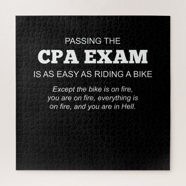 Certified Public Accountant CPA Exam Gift Jigsaw Puzzle (Vertical)