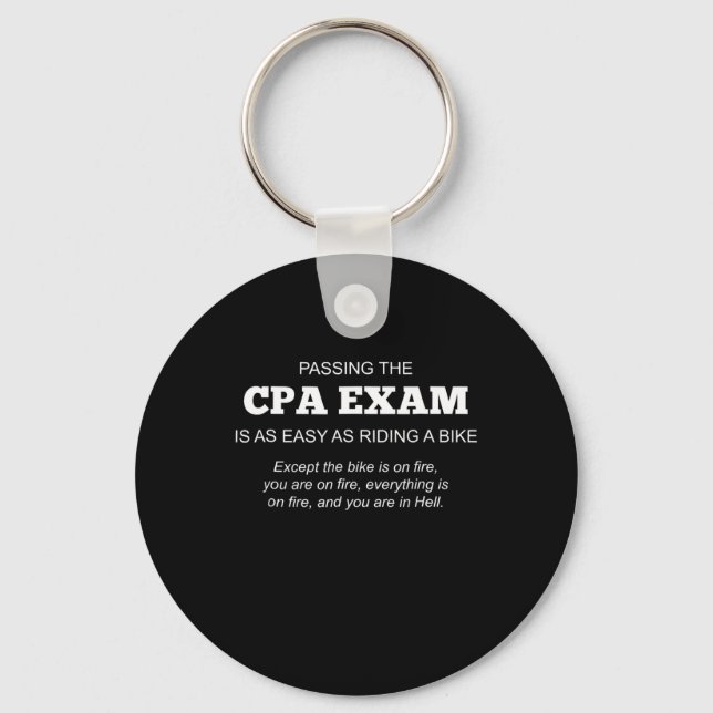 Certified Public Accountant CPA Exam Gift Key Ring (Front)