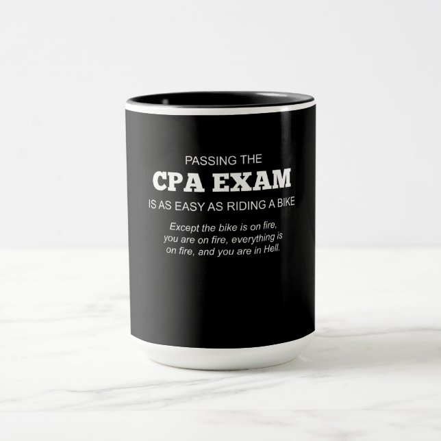Certified Public Accountant CPA Exam Gift Mug (Center)