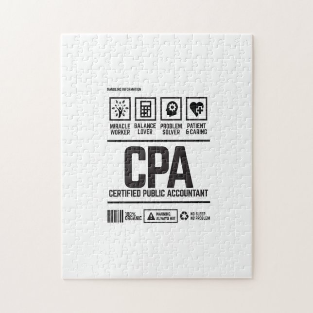 certified public accountant-CPA Jigsaw Puzzle (Vertical)