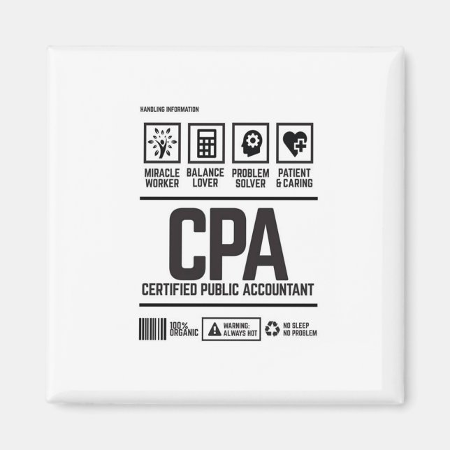 certified public accountant-CPA Magnet (Front)