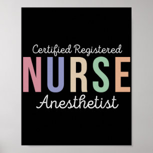 Certified Registered Nurse Anaesthetist CRNA Poster