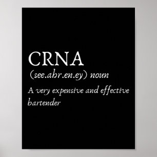 Certified Registered Nurse Anesthetists Crna Funny Poster