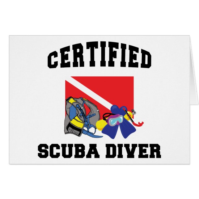 Certified SCUBA Diver (Front Horizontal)