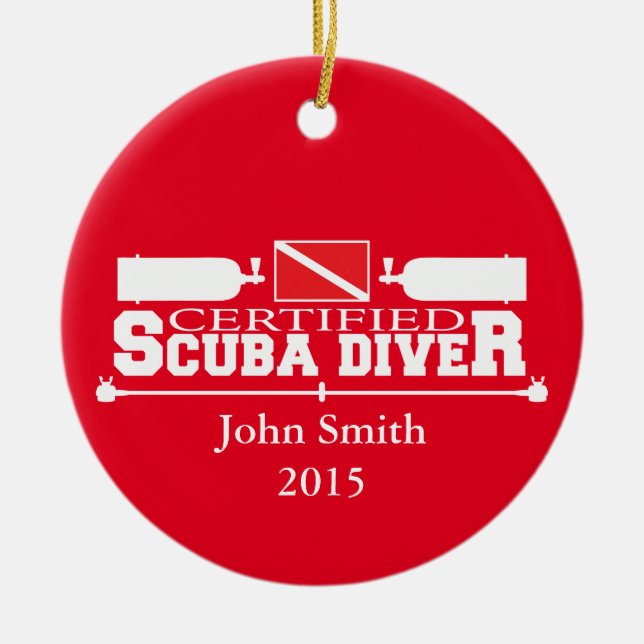 Certified Scuba Diver Ornament (Front)