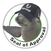 Certified Seal of Approval | Deadpan Seal Stickers