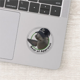 Certified Seal of Approval   Deadpan Vinyl Sticker