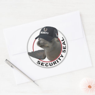 Certified Security Seal   Deadpan Seal Stickers