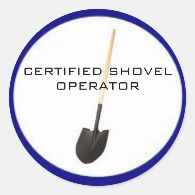 Certified Shovel Operator Sticker (Front)