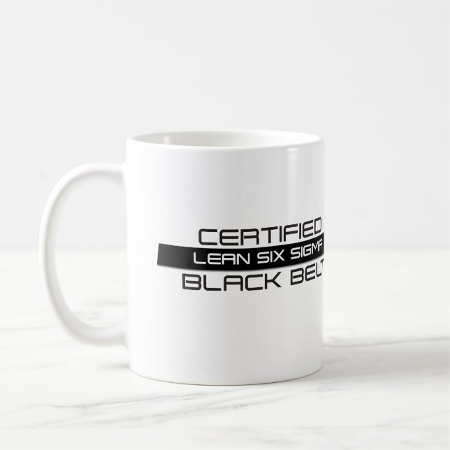 Certified Six Sigma Black Belt Coffee Mug (Left)