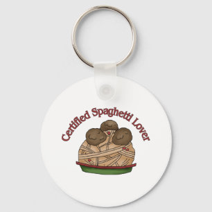 Certified Spaghetti Lover Key Ring