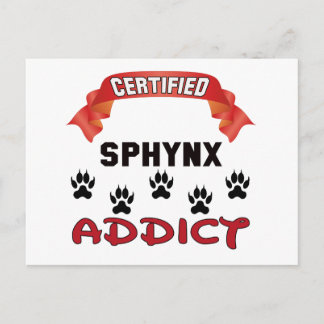 Certified Sphynx Addict Postcard