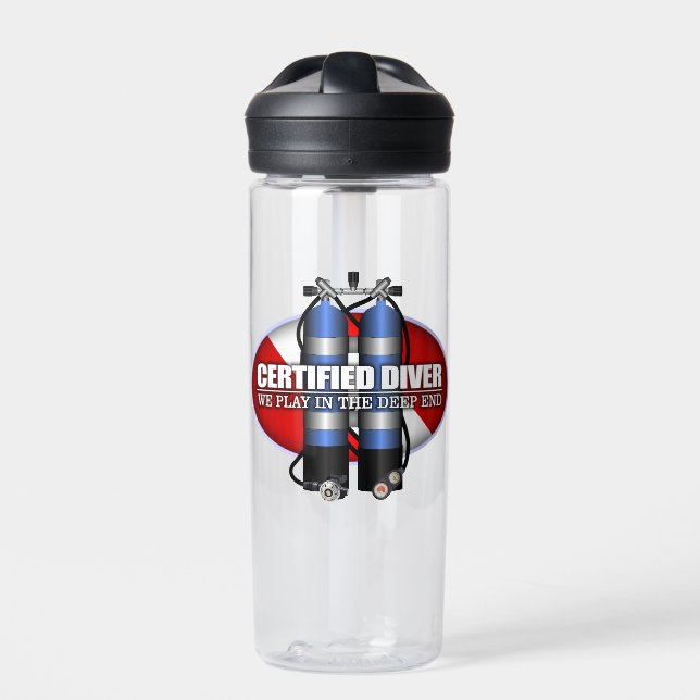Certified (ST) Shot Glass Water Bottle (Front)