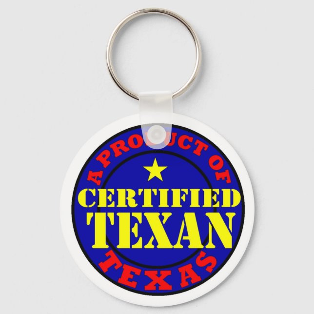 CERTIFIED TEXAN KEY RING (Front)