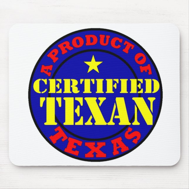 CERTIFIED TEXAN MOUSE PAD (Front)