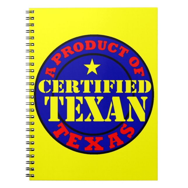 CERTIFIED TEXAN NOTEBOOK (Front)