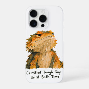 Certified Tough Guy Bearded Dragon Art iPhone 16 Pro Case