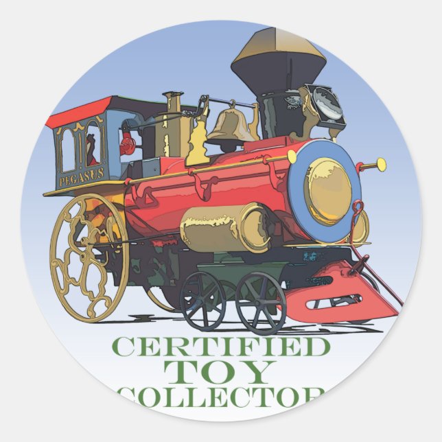 Certified Toy Collector Classic Round Sticker (Front)