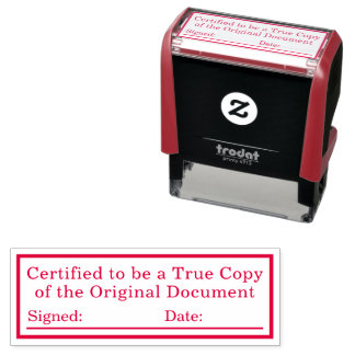 Certified True Copy Law Firm Attorney Self-inking Stamp