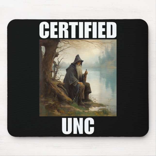 Certified unc status  mouse pad (Front)