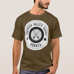 Certified Walleye Slayer Vintage Walleye Fishdesig T-Shirt