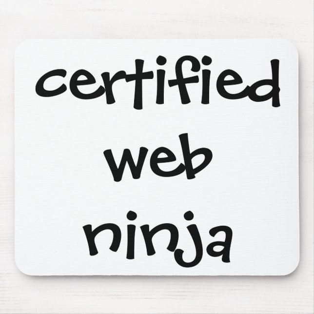 certified web ninja mouse pad (Front)