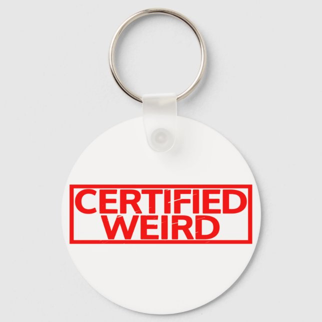 Certified Weird Stamp Key Ring (Front)