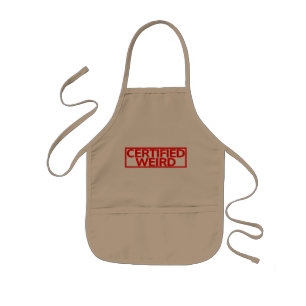 Certified Weird Stamp Kids Apron