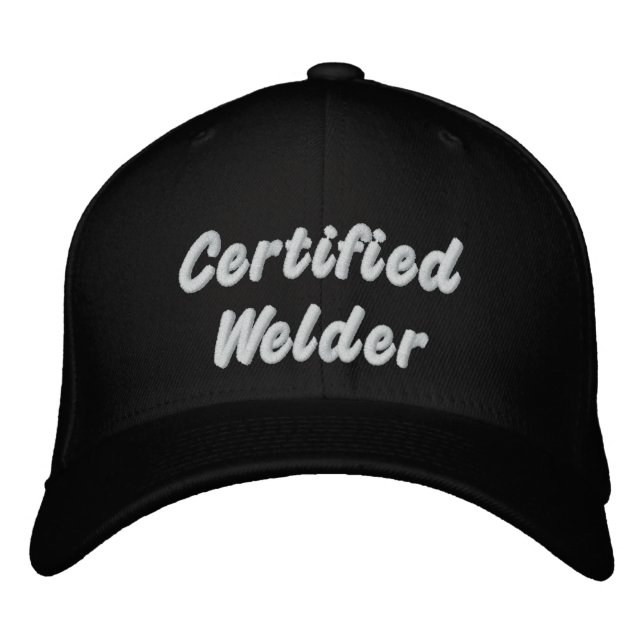Certified Welder Embroidered Hat (Front)