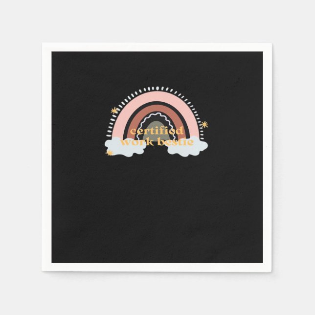 Certified Work Bestie Classic Napkin (Front)