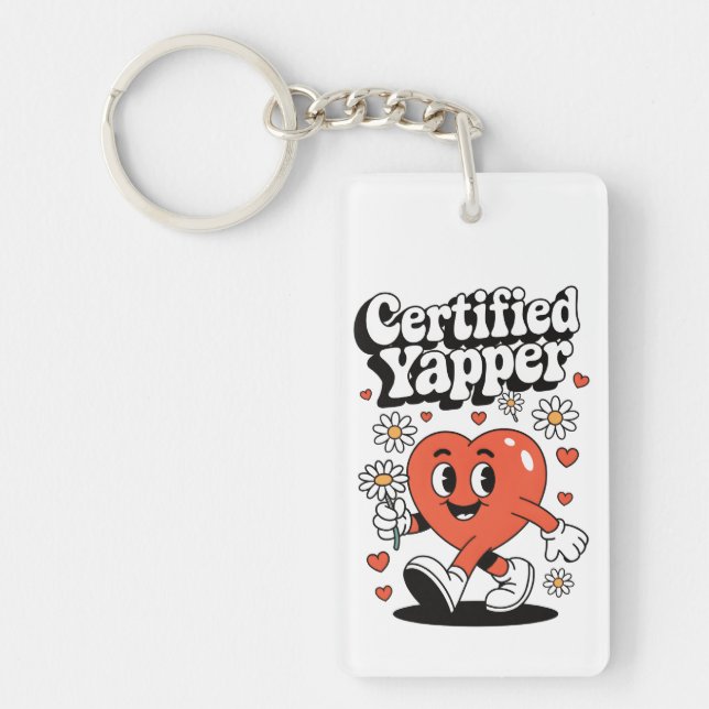 Certified Yapper Key Ring (Front)