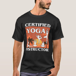 Certified Yoga Instructor  Meditation Retro Namast T-Shirt
