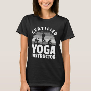 Certified Yoga Instructor Meditation Retro Namast T-Shirt