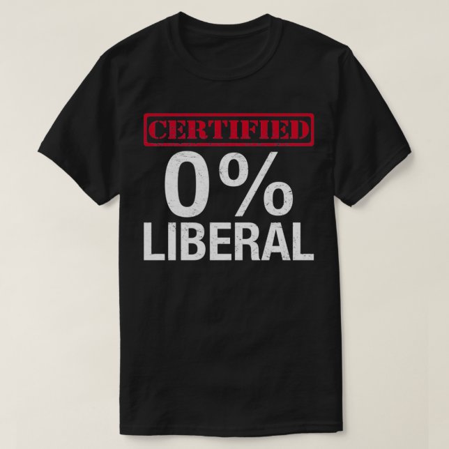 Certified Zero Percent Liberal, 0 Liberal Pullover (Design Front)