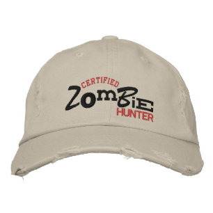 Certified ZOMBIE Hunter Halloween Embroidery Hat