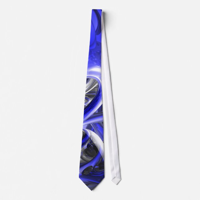 Cerulean Abstract Tie (Front)