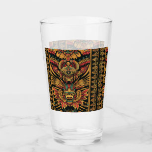 Cerulean 'Aztec Dream' Artisanal Glass Beer Tumble