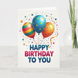 Cerulean Birthday Stars Card