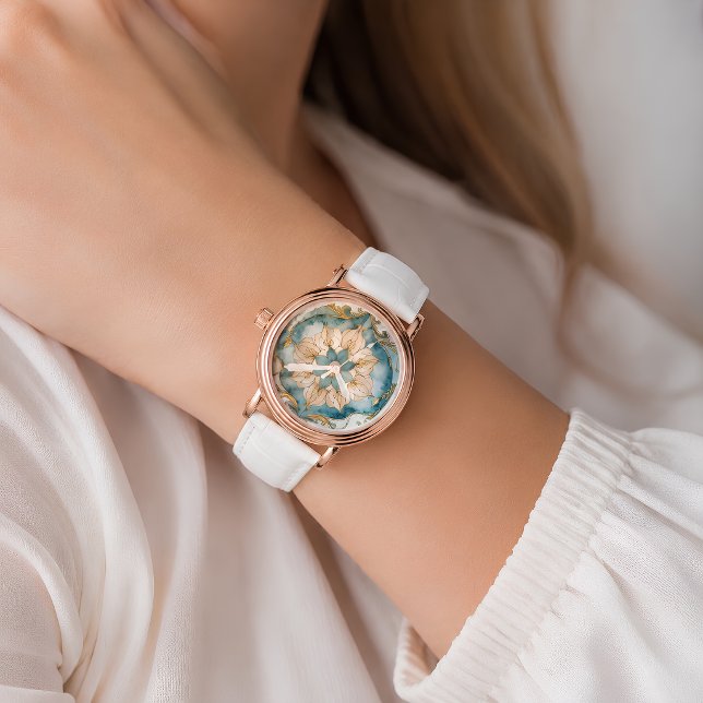 Cerulean Bloom Tapestry Watch (Cerulean Bloom Tapestry Watch)