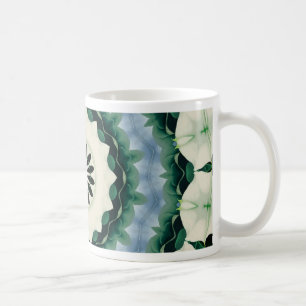 Cerulean Blue and Sacramento Green Mandala Coffee Mug